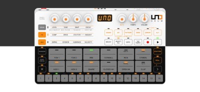 UNODrum Fully programmable, Ultra-portable analog/PCM drum machine