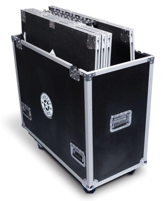 Flight Case for 6 pcs. of 2M x 1M platforms with matching risers and front acc.