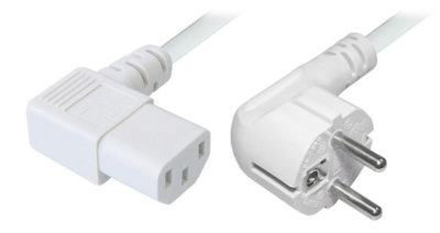 Power cable White 10,0m
