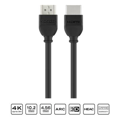 1 m PVC  ONE High Speed with Ethernet HDMI cable? Supports 4K/UHD 24 HDR to 3.0m