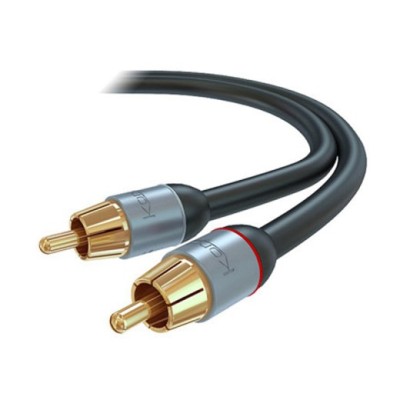 0,5 m  PVC PRO Double AV cableSuitable for stereo audio.? Shallow mounting depth