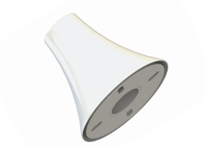 M Pro Series - Floor To Ceiling Wall Plate White (MOQ: 10)