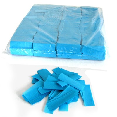 (10)Slowfall Confetti Rectangle 55x17mm L.BLue 1kg