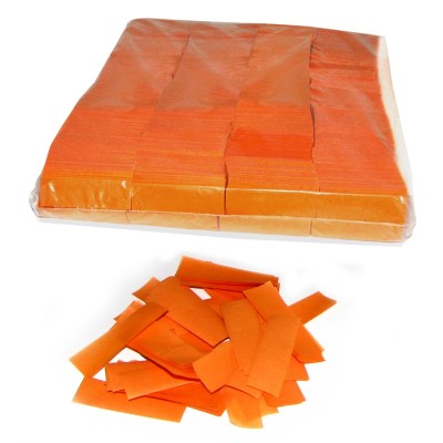 (10)Slowfall Confetti Rectangle 55x17mm Orange 1kg