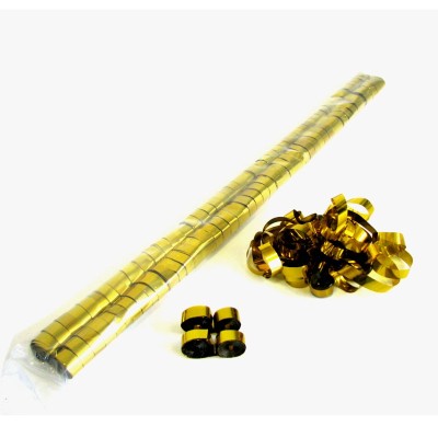 (100)Metallic Streamers 5mx0,85cm Gold 100pcs