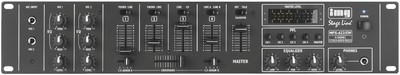 6-channel stereo audio mixer, for DJ & PA applications, Stereo Mengtafel 19"