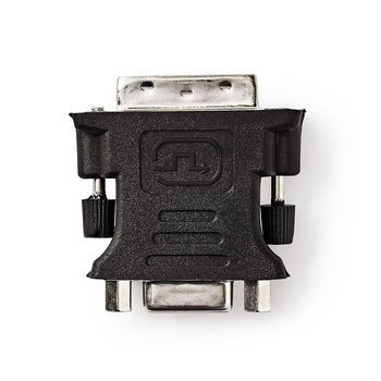 Nedis DVI-Adapter | DVI-I 24+5-Pin Male | VGA Female 15p | Nikkel | Recht | PVC