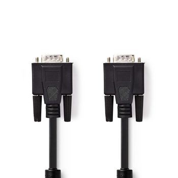 Nedis VGA-Kabel | VGA Male | VGA Male | Vernikkeld | Maximale resolutie: 1280x76