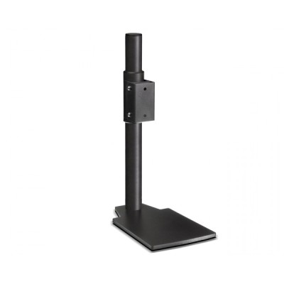 Table stand with horizontal and vertical angling, and height adjustment, black (