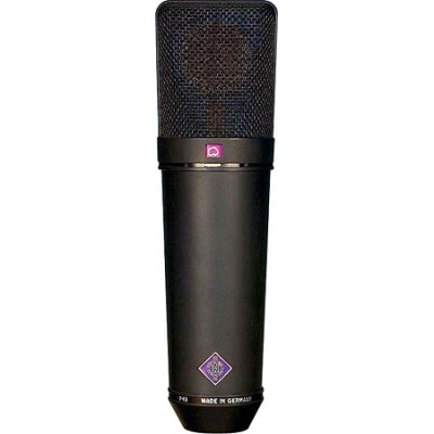 Large diaphragm microphone, condenser, multipattern, black