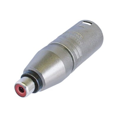 Adapter 3 pole XLR male - RCA/Cinch socket (female)
