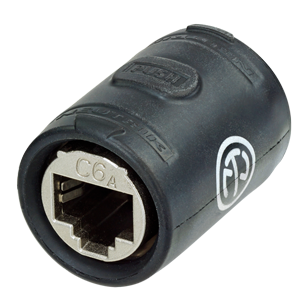 CAT6A ethercon - the CAT6A feedthrough coupler for cable extensions,