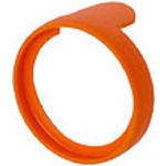 Colored rings with flat label surface for PX-Series, orange