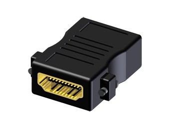 (25)Adapter - HDMI female - HDMI female - Fixscrews