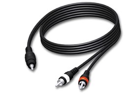 (15) Procab Cab711/15 - 3.5 mm Jack male stereo - 2 x RCA/Cinch male 15 meter