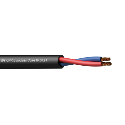 (2)Loudspeaker cable - 2 x 2.5 mmý - 13 AWG -  EN50399 CPR Euroclass Cca-s1b,d0,