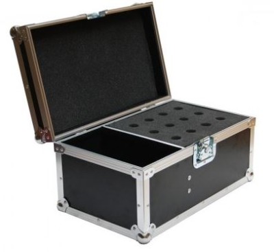Case for 12 Microfoons, with extra space for  accessoires + lock, MK2
