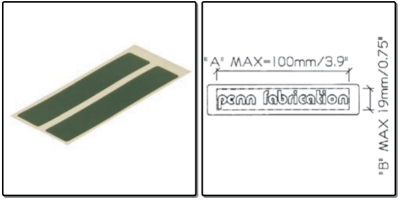 labelsticker boxhandgreep, - zwart - prijs per 1 stuk - box handle label sticker, - black - price per piece
