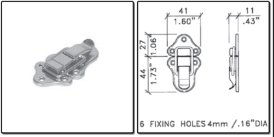 opbouwslot 41x71mm, - verzinkt - prijs per 1 stuk - surface-mounted lock 41x71mm, - Galvanised - price per piece