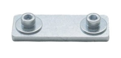 Double Assembly insert for skirts, guardrails, stairs, accessories - single