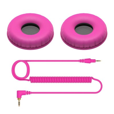 HC-CP08-V: HDJ-CUE1 Replacement Cable and Pads (Pink)