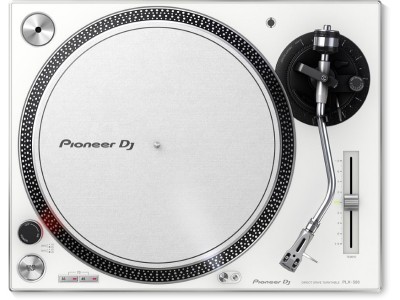 Pioneer DJ PLX-500W: High-torque, direct drive turntable (white)