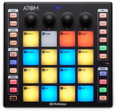 ATOM Production & Performance Pad Controller with Studio One Artist Production Software