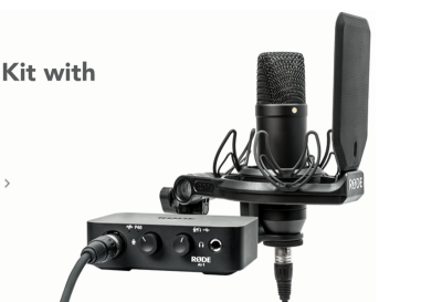 Rode NT1 Complete Studio Solution kit - NT1 Microphone, Ai-1 USB