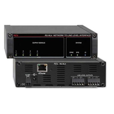 RDL RU-NL4P - Network to Line Level Interface