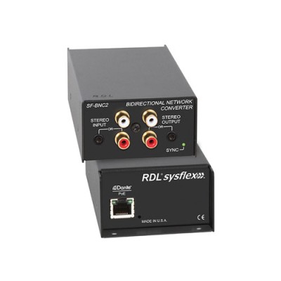 RDL - SF-BNC2 - Bidirectional Unbalanced Stereo Audio Network Interface