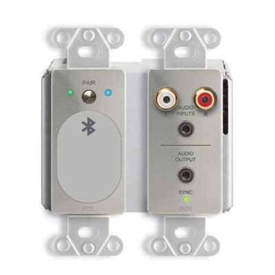 RDL - DDS-BTN44 - Wall-Mounted Bi-Directional Line-Level and Bluetooth® Dante