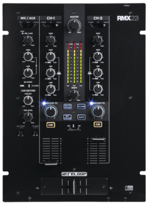 Reloop RMX-22I: Digitale 2+1 channel DJ Mixer met FX en aansluiting voor tablet of smartphone