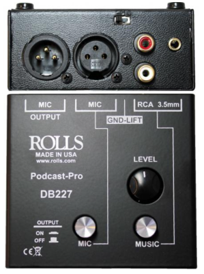 Rolls DB227 Podcast Passive Mixer