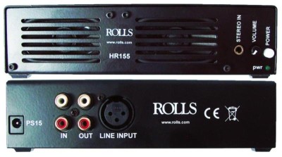 Rolls HR155 Rackmount active loudspeaker in half-19 inch format