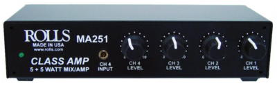 Rolls MA251 Stereo 5W/Ch Class D Mixer Amp