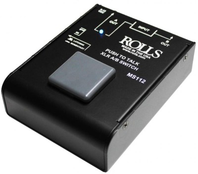 Rolls MS112 Push to Talk XLR A/B switch