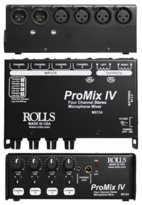Rolls MX 124 ProMix IV, Four channel microphone mixer