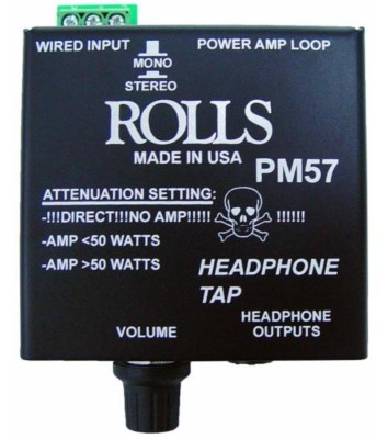 Rolls PM57 Headphone tap with Attenuation Switch