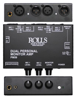 Rolls PM59 Dual Personal Monitor Amp