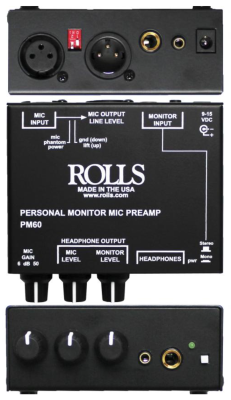 Rolls PM60 Personal Monitor Mic PreAmp