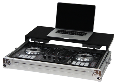 Case for Pioneer DDJSX or DDJ-RX controller with sliding laptop tray