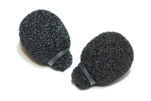 Rycote mini lavalier foam, 2 pieces, black