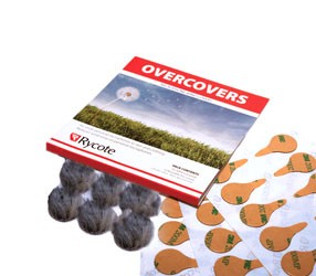 Rycote Overcovers, pack of 30 Stickies with 6 re-usable grey fur covers