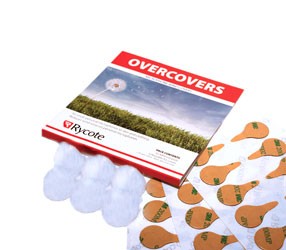 Rycote Overcovers, pack of 30 Stickies with 6 re-usable white fur covers