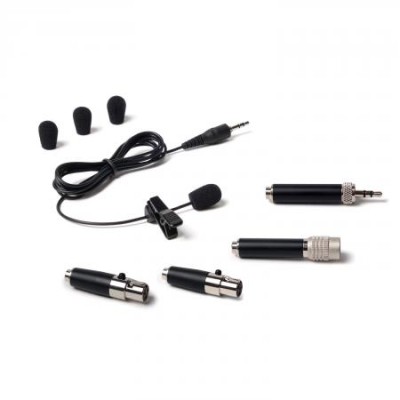 Omnidirectionele dasspeld condensator microfoon inclusief adapters