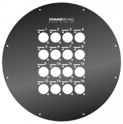 Steel plate with 16 holes for D size connector