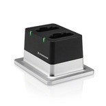 2-bay table top charger with power supply for the evolution wireless D1 series,