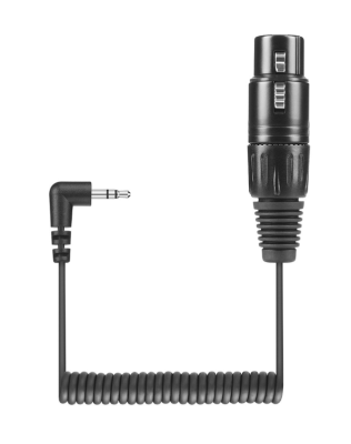 Sennheiser KA600 - Coiled microphone cable, length: 20 cm, XLR-3F -> 3.5 mm