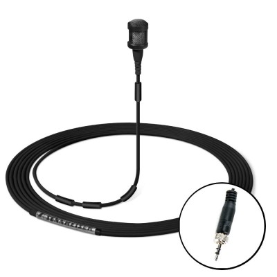 Miniature lavalier mic: MKE 1 black, incl. TRS connector, 1,6m