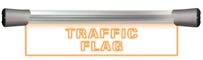 LED Single Flush Mounting 40cm TRAFFIC FLAG sign